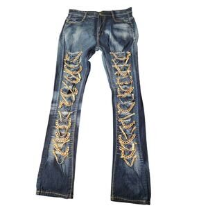 Jeans Co Ladies sz XXL Skinny embellished Jeans NWOT‎